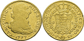 Popayán. 2 escudos. 1777. SF
