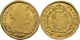 Potosí. 1 escudo. 1788. Extremadamente rara. Solo se acuñaron 306 piezas