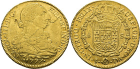 Santiago. 8 escudos. 1777. DA