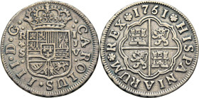 Sevilla. 1 real. 1761. JV