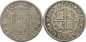 Sevilla. 2 reales. 1770. CF. Tono
