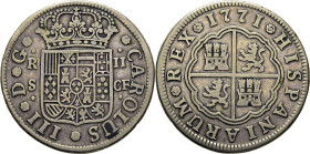 Sevilla. 2 reales. 1771. CF. Tono