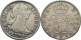 Sevilla. 2 reales. 1774. CF