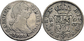 Sevilla. 2 reales. 1779. CF. Tono. Atractivo