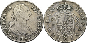 Sevilla. 8 reales. 1788. C. Muy escasa