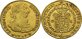Sevilla. 2 escudos. 1787. CM