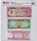 Afghanistan, 1-50-100 Afghanis, 1990/2002, UNC, p57b; p58b; p64, (Total 3 banknotes)
UNC
MDC 66 GPQ
Estimate: USD 20 - 40