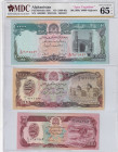 Afghanistan, 100-1.000-10.000 Afghanis, 1990/1993, UNC, p58b; p61c; p63b, (Total 3 banknotes)
UNC
MDC 65 GPQ
Estimate: USD 20 - 40