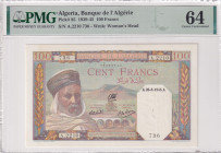 Algeria, 100 Francs, 1945, UNC, p85
UNC
PMG 64
Estimate: USD 150 - 300