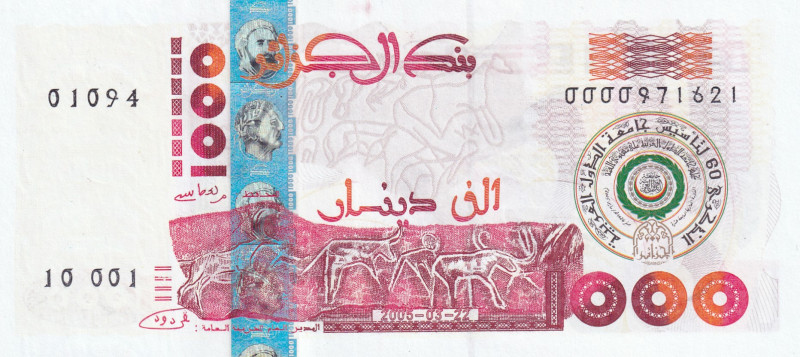 Algeria, 1.000 Dinars, 2005, UNC, p143
UNC
Commemorative banknote
Estimate: U...