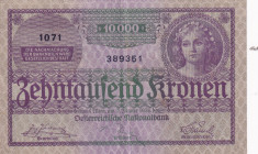 Austria, 10.000 Kronen, 1924, XF(+), p85
XF(+)
Estimate: USD 30 - 60