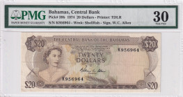 Bahamas, 20 Dollars, 1974, VF, p39b
VF
PMG 30
Estimate: USD 300 - 600