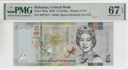 Bahamas, 1/2 Dollar, 2019, UNC, p76Aa
UNC
PMG 67 EPQHigh ConditionQueen Elizabeth II Portrait
Estimate: USD 50 - 100