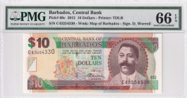 Barbados, 10 Dollars, 2012, UNC, p68c
UNC
PMG 66 EPQ
Estimate: USD 30 - 60