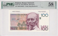 Belgium, 100 Francs, 1982/1994, UNC, p142
UNC
PMG 58
Estimate: USD 35 - 70