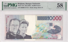 Belgium, 10.000 Francs, 1997, AUNC, p152
AUNC
PMG 58
Estimate: USD 250 - 500