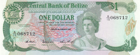Belize, 1 Dollar, 1987, UNC, p46c
UNC
Queen Elizabeth II PortraitLight handling
Estimate: USD 25 - 50