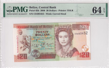 Belize, 20 Dollars, 2000, UNC, p63b
UNC
PMG 64 EPQQueen Elizabeth II Portrait
Estimate: USD 100 - 200
