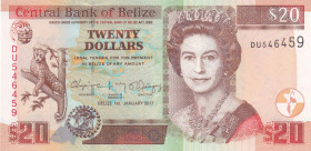 Belize, 20 Dollars, 2017, AUNC(+), p69f
AUNC(+)
Queen Elizabeth II Portrait
Estimate: USD 20 - 40
