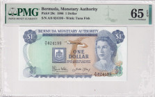 Bermuda, 1 Dollar, 1986, UNC, p28c
UNC
PMG 65 EPQ 
Estimate: USD 100 - 200