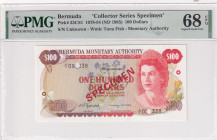 Bermuda, 100 Dollars, 1982, UNC, p33CS1, SPECIMEN
UNC
PMG 68 EPQHigh ConditionCollector Series
Estimate: USD 100 - 200