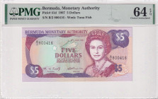 Bermuda, 5 Dollars, 1997, UNC, p41d
UNC
PMG 64 EPQQueen Elizabeth II Portrait
Estimate: USD 50 - 100
