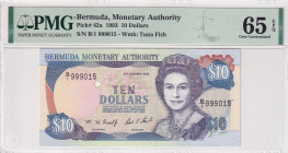 Bermuda, 10 Dollars, 1993, UNC, p42a
UNC
PMG 65 EPQ
Estimate: USD 120 - 240
