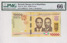 Burundi, 10.000 Francs, 2015, UNC, p54
UNC
PMG 66 EPQ
Estimate: USD 30 - 60