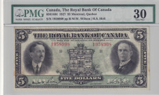 Canada, 5 Dollars, 1927, VF, pS1383
VF
PMG 30
Estimate: USD 250 - 500