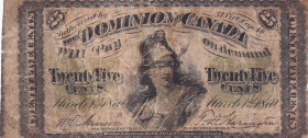 Canada, 25 Cents, 1870, FINE, p8c
FINE
Split and pinholes
Estimate: USD 30 - 60