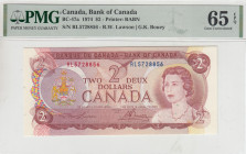 Canada, 2 Dollars, 1974, UNC, p47a
UNC
PMG 65 EPQQueen Elizabeth II Portrait
Estimate: USD 75 - 150