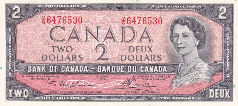 Canada, 2 Dollars, 1973/1975, UNC, p76d
UNC
Queen Elizabeth II Portrait
Estim...