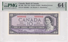 Canada, 10 Dollars, 1954, UNC, p79b
UNC
PMG 64 EPQQueen Elizabeth II Portrait
Estimate: USD 75 - 150