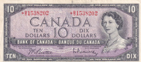 Canada, 10 Dollars, 1954, VF, p79b, REPLACEMENT
VF
Queen Elizabeth II PortraitStained
Estimate: USD 25 - 50