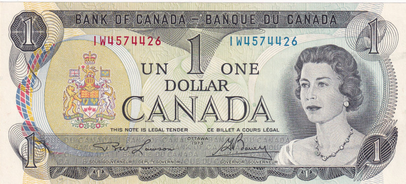 Canada, 1 Dollar, 1973, UNC, p85a
UNC
Queen Elizabeth II Portrait
Estimate: U...