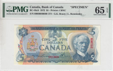 Canada, 5 Dollars, 1979, UNC, p92s, SPECIMEN
UNC
PMG 65 EPQ
Estimate: USD 300 - 600