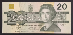 Canada, 20 Dollars, 1991, UNC, p97d
UNC
Queen Elizabeth II Portrait
Estimate: USD 30 - 60