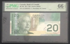 Canada, 20 Dollars, 2011, UNC, p103h
UNC
PMG 66 EPQQueen Elizabeth II Portrait
Estimate: USD 75 - 150