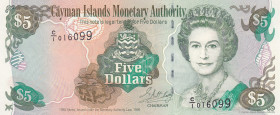 Cayman Islands, 5 Dollars, 1996, UNC, p17
UNC
Queen Elizabeth II Portrait
Estimate: USD 20 - 40