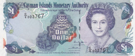 Cayman Islands, 1 Dollar, 2005/2006, UNC, p33c
UNC
Queen Elizabeth II PortraitLight handling
Estimate: USD 15 - 30