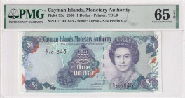 Cayman Islands, 1 Dollar, 2006, UNC, p33d
UNC
PMG 65 EPQQueen Elizabeth II Portrait
Estimate: USD 50 - 100