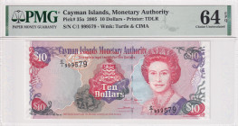 Cayman Islands, 10 Dollars, 2005, UNC, p35a
UNC
PMG 64 EPQQueen Elizabeth II Portrait
Estimate: USD 50 - 100