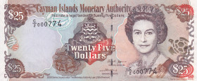 Cayman Islands, 25 Dollars, 2006, UNC, p36a
UNC
Queen Elizabeth II PortraitLow Serial Number
Estimate: USD 60 - 120