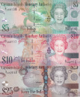 Cayman Islands, 5-10-25 Dollars, 2010, UNC, p39; p40; p41, (Total 3 banknotes)
UNC
Queen Elizabeth II PortraitLight handling
Estimate: USD 60 - 120
