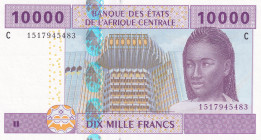 Central African States, 10.000 Francs, 2002, UNC, p610Cd
UNC
P for Chad
Estimate: USD 40 - 80
