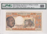 Chad, 5.000 Francs, 1974, XF, p4
XF
PMG 40
Estimate: USD 350 - 700