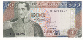 Colombia, 500 Pesos Oro, 1977, UNC, p420a
UNC
Estimate: USD 30 - 60