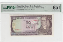 Colombia, 50 Pesos Oro, 1983, UNC, p422b
UNC
PMG 65 EPQ
Estimate: USD 75 - 150
