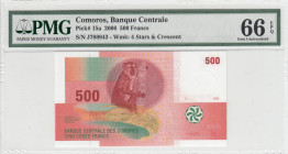 Comoros, 500 Francs, 2006, UNC, p15a
UNC
PMG 66 EPQ
Estimate: USD 25 - 50