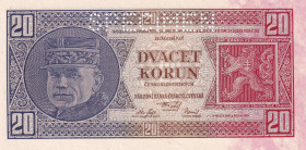 Czechoslovakia, 20 Korun, 1926, UNC, p21s, SPECIMEN
UNC
Estimate: USD 75 - 150